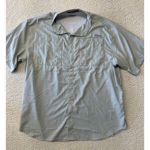 Columbia Mens PGF Short Sleeve Button Down Fishing Shirt Size XL